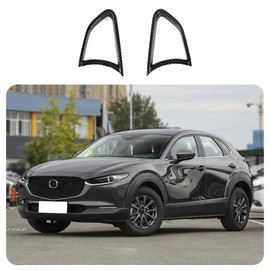 KELEIMAI Car Accessories Fit for Mazda CX-30 CX30 2020 2021 2022 2023 2024 2025 2026 Dashboard Console Side A/C Air Vent Cover Trim (Carbon Fiber Style) 2PCS ABS