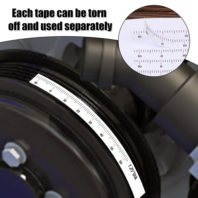 4pcs Harmonic Balancer Timing Tape for Engines, 5.25" to 8.00"