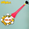 FUN FAN LINE - Pack x3 Plastic Vuvuzela Stadium/Non-Toxic Football