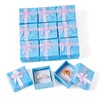 Sparkeads 12pcs Valentine's Day Ring Cardboard Boxes Bulk Blue Paper