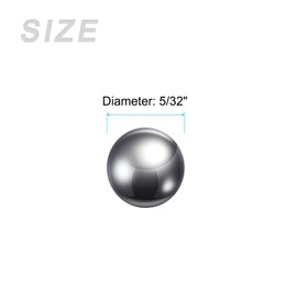 METALLIXITY Precision Balls G25 5/32" 100pcs, Chrome Steel Bearing Balls Beads - for Industry Kit, Machinery, Automotive, and DIY