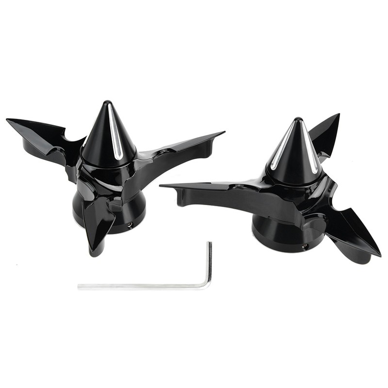 Motorcycle Spinning Front Axle Cap Nut Cover for Softails Electra