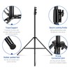 NEEWER 8.5ft/2.6m Air Cushioned Light Stand, Heavy Duty Metal Photography
