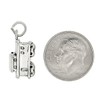 LGU Sterling Silver Oxidized 3D Train Caboose Charm