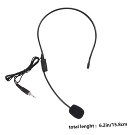 FRCOLOR 4PCS Head Mounted Microphone with Voice Amplifier Wired Earhook Mic for Sound for Teachers Tour Guides and