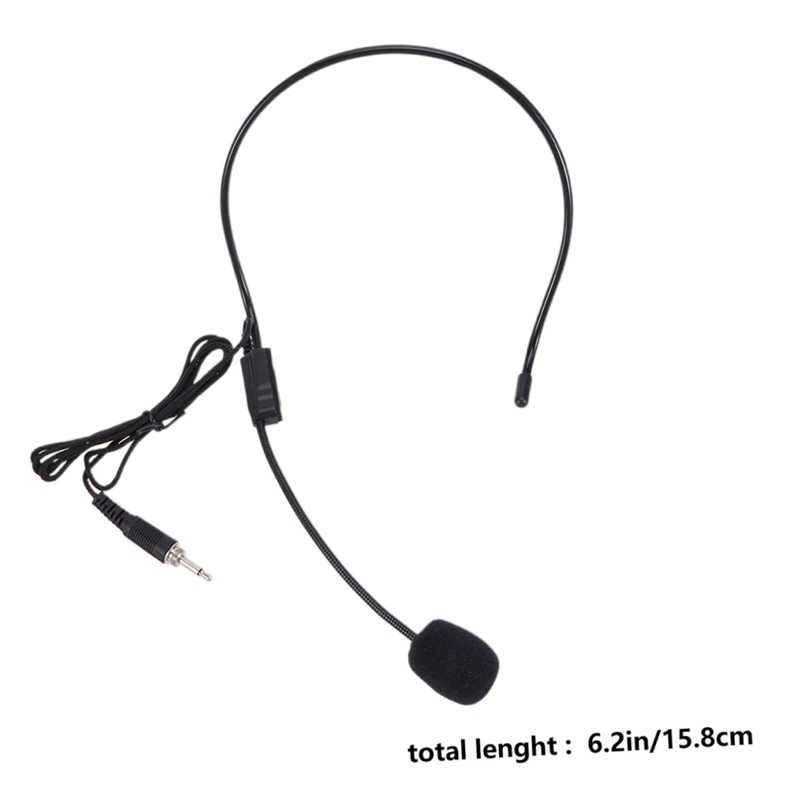 FRCOLOR 4PCS Head Mounted Microphone with Voice Amplifier Wired Earhook