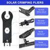 Solar Crimper Tool Kit with Crimper Stripper and 13 Pairs