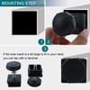 Sourcingmap Leveling Feet 40 x 40mm Square Insert Adjustable Leveler