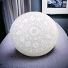 Selenite Charging Plate with Zodiac Sign "Astrology" Engraving Diameter 10.5