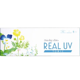 ワンデーアイレリアルUVトーリック 10枚 ブラウン 【BC】8.6【乱視度数】-1.25【乱視軸】180 (PWR, -3.75)