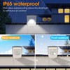 Malitupy Solar Street Lights Outdoor, Cool White/Warm White Solar Street