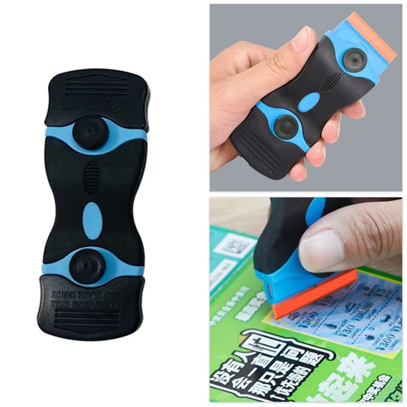 Glass Ceramic Hob Scraper Plastic Scraper Double Edged Safety Cleaning