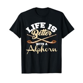 Alphorn Music instrument Musician Life in Switzerland Alps T-Shirt