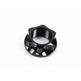 Antlion Stem Nut Ver. 2 Through Nut, Black, M22XP1.0, APE100, XR100, MOTARD MONKEY Z50J [Monkey] XJR1300 V-MAX [1200] (08-) SR400 (01-) GSX1400/Z INAZU/Z INAZU. MA1200 Inazuma 30007-BK ZEPHYR1100/RS
