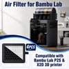 4PCS X2D/P2S 3D Printer Filter for Bambu Lab, Double-Layer Upgrade