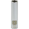 Dynamic Tools 1/4" Drive 6 Point Metric, 8mm Deep Length,