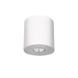 Licht-Erlebnisse Modern Ceiling Spotlight White Metal GU10 Round Diameter 13 cm Ceiling Light Living Room Kitchen Hallway