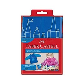 Faber-Castell Children's Painting Apron (6-10 Years (Assorted Colours) blue