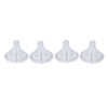 4pcs Infant Bottle Nipples Bust Feeling Replacement Silicone Nipple Round