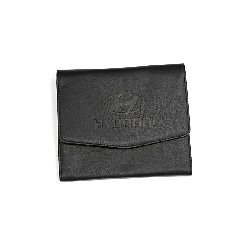 Hyundai DZ99951ADD00 Portfolio Case Black with Brand Logo