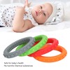 4 Pulseras para la Dentición del bebé, Juguetes de Silicona