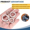 sourcing map 120 Pcs M4 Split Lock Washers, 304 Stainless