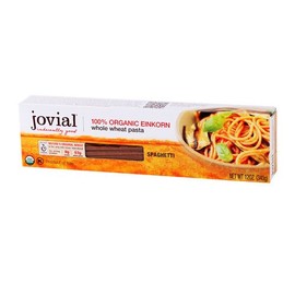 Jovial Spaghetti Einkorn Pasta | Organic Whole Grain Spaghetti | Non-GMO | High Protein | Lower Carb | USDA Certified Organic | Kosher | Delicious Pasta | Made in Italy | 12 oz (2 Pack)