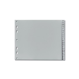 Herlitz 10843514 Register A-Z, 23 x 18 cm half height.PP, Euro hole