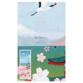 Hamamonyo Tenugui Tenugui Cherry Blossoms Five Storied Pagoda, Mt. Fuji