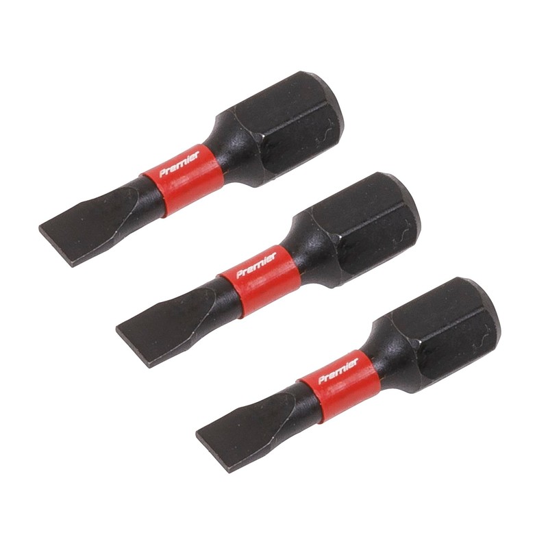 Sealey AK8201 3pc 25mm Slotted 4.5mm Impact Power Tool Bits