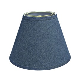 Aspen Creative 32194A Transitional Empire Shape Spider Construction Lamp Shade, Washing Blue, 6" Top x 12" Bottom x 9" Slant Height