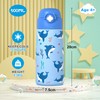 Ntswasd Boys Insulated Water Bottle with Covered Pop-Up Straw,16 oz