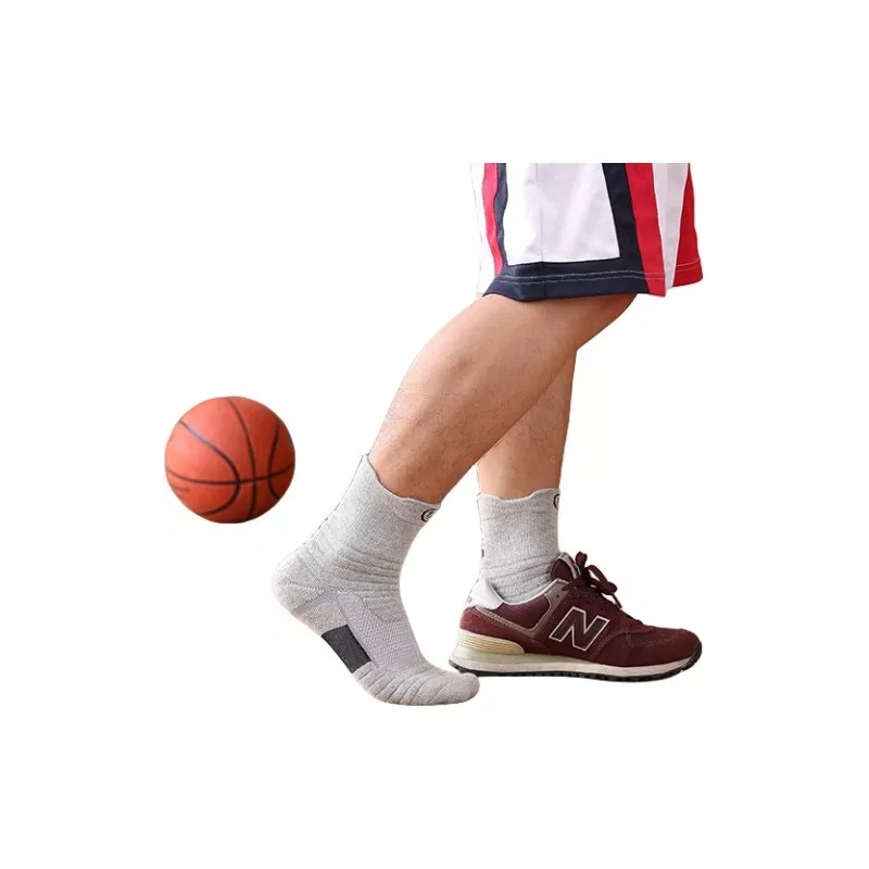 Mar de Estrellas 6 Pares Engrosado Calceta Deportiva Hombre 100%