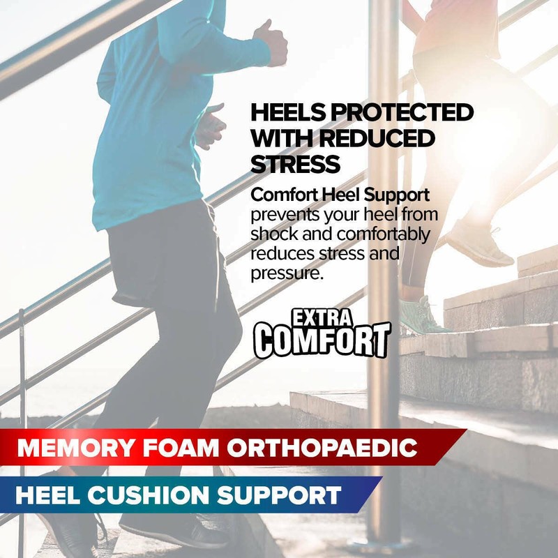 [4 Pair] 1st Care Heel Support, Easy to Wear and
