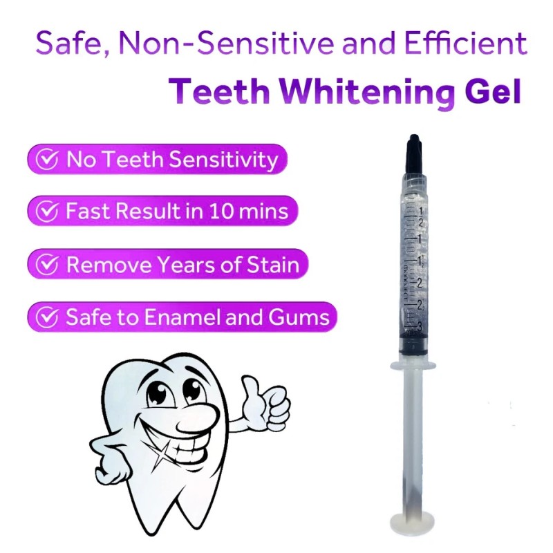 Teeth Whitening Gel 45% Peroxide – 10 Syringe Dental Whitening