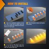 Nilight Cab Roof Marker Light 5 PCS 17 LED Amber