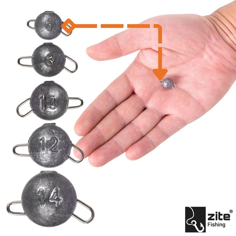 Zite Fishing Cheburashka Lead Assortment Various Sizes for Spin Fishing