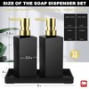GMISUN Kitchen Soap Dispenser Set with Tray, Dish Soap Dispensers