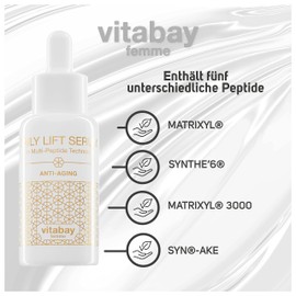 Vitabay Daily Lift Serum 50 ml, With Multi-Peptide Technology for Strong Lifting and Anti-Ageing Effect