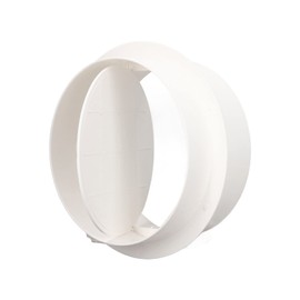 Duct Damper Connector, 6in Backdraft Damper with Single Way for Stable Air, ABS Duct Connector Accessory, Ducting