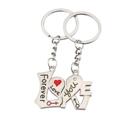 Couple Keychain Gift I Love You Forever Dad Mom Keychain Heart Shape Gift Women Birthday Mother's Day Gift Ideas I Love You Forever I Love You Love You Gifts Christmas Mom, Black, One size