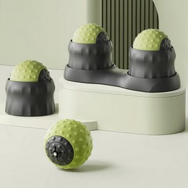 Portable TPR Relaxing Acupressure Massage Ball - Foot, Neck, Shoulder, Back, Calf Relief & Stretching 1 Massage Ball / Brown