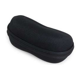Tacy LM-7007-2 Sunglasses Case, Stylish Sunglasses, Hard Case, Zipper, EVA, Nylon, Black