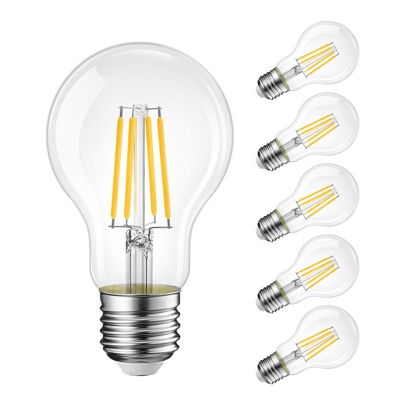 LVWIT 11W E27 Filament LED Glühfaden A60, ultrahell 1521 LM,