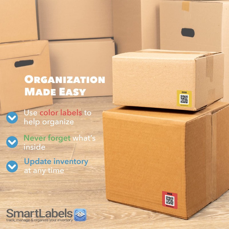 Smart Labels QR Code Stickers Pack of 48 (Original) Made