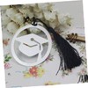 Operitacx 10pcs Graduation Cap Bookmark Keepsake Doctoral Cap Shaped Bookmark
