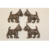 Collectible Scottish Terrier Figurine Solid Cast Iron 5 inch /