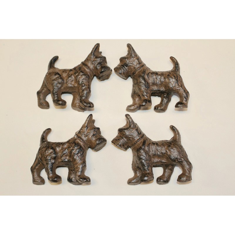 Collectible Scottish Terrier Figurine Solid Cast Iron 5 inch /