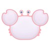 Crab Suction Plate with Suction Cup Base Silicone Divided Plate