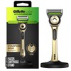 GilletteLabs with Exfoliating Bar Razor for Men, Champion Gold Edition